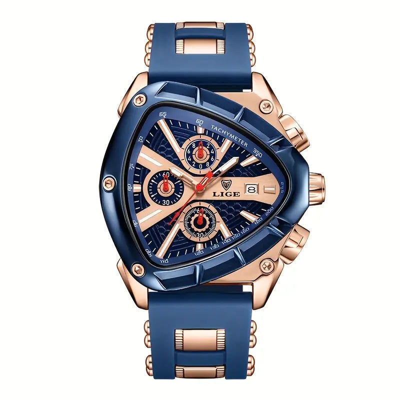 ⌚ LIGE Sport Watch for Men & Women – Stylish Analog Display with Date Calendar & Silicone Strap 💫