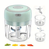 🔋🍴 250ml  Garlic Chopper & Food Processor – Cordless Mini Blender with USB Rechargeable Battery 🌿✨