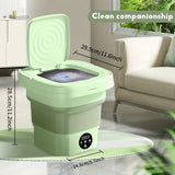 Compact Foldable Mini Washing Machine â€“ Perfect for Baby Clothes, Underwear & Travel Use