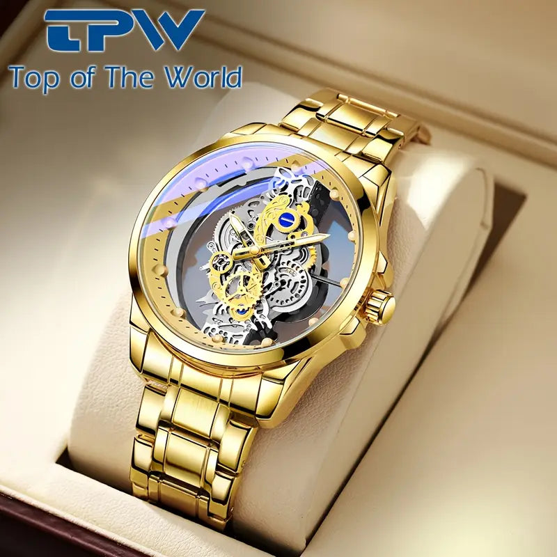 ðŸ•°ï¸ TPW Elegant Men's Quartz Watch â€“ Durable Steel Strap | Timeless Design | Everyday Class ðŸŽ