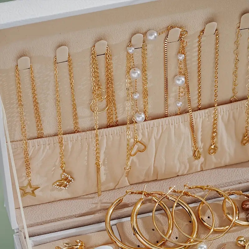 💎✨ 86-Piece Premium Jewelry Set for Women & Girls – Necklaces, Earrings, Rings & More! 👑💫