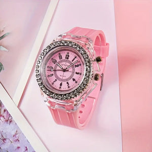 ⌚✨  LED Silicone Watch – Trendy Bling Timepiece for Birthdays & Christmas 🎁🎄