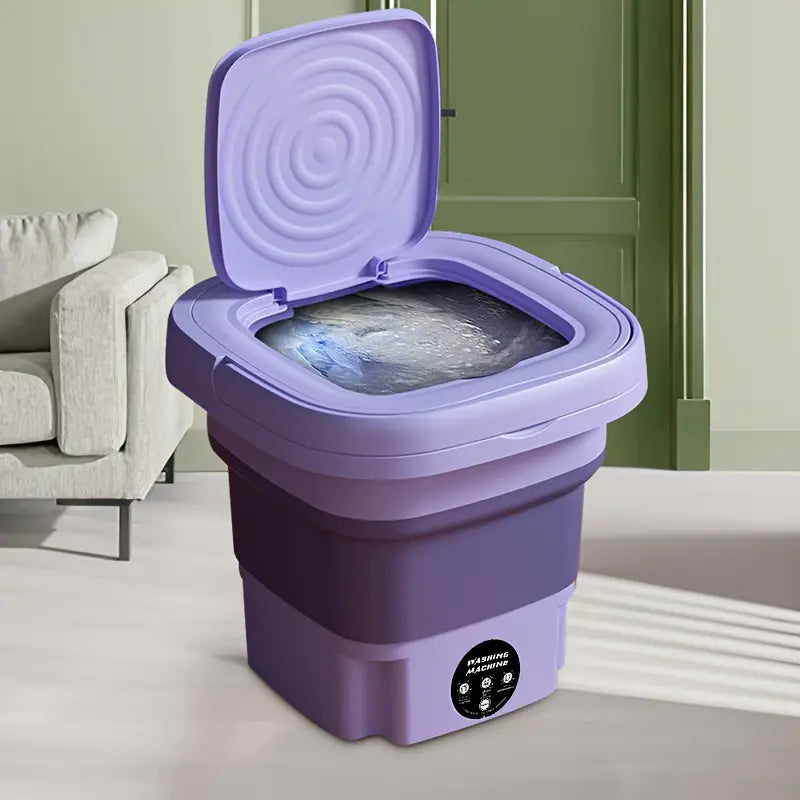 Compact Foldable Mini Washing Machine â€“ Perfect for Baby Clothes, Underwear & Travel Use