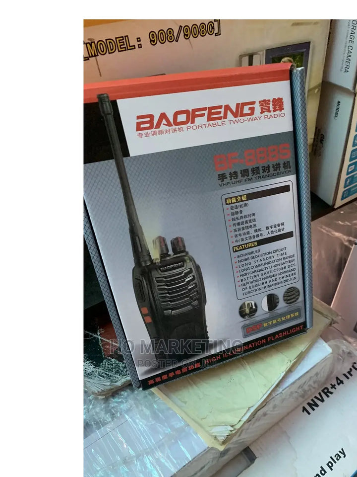 Baofeng BF-888S Wakie Takie 1 KM Range(Black)