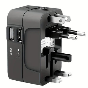 ðŸ”Œ Universal Travel Adapter with Surge Protection â€“ All-in-One International Plug Converter for 150+ Countries â€“ Smart Charging & Surge Guard