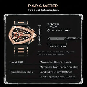 ⌚ LIGE Sport Watch for Men & Women – Stylish Analog Display with Date Calendar & Silicone Strap 💫