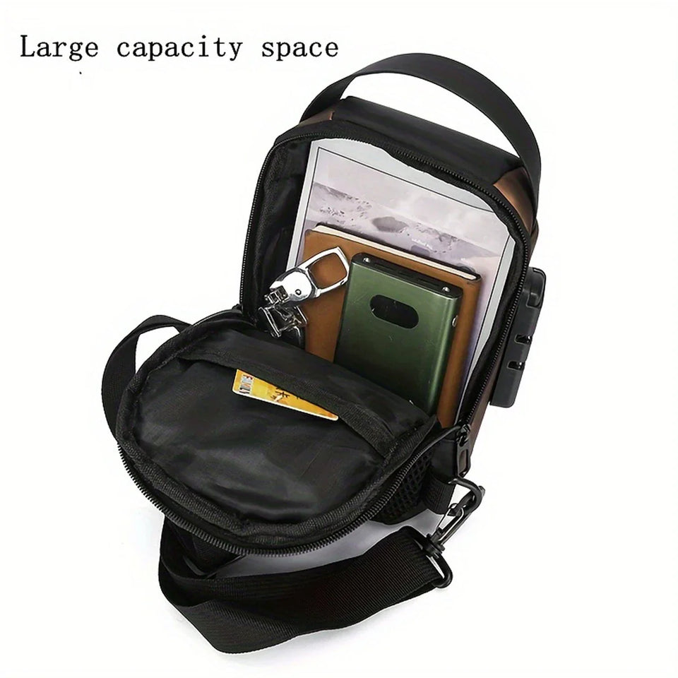 ðŸ§³ Anti-Theft Waterproof Sling Bag with USB Charging Port â€“ Sleek, Secure & Smart Carry for Everyday Life