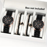 â±ï¸ Stylish Couple Watch Set + Magnetic Heart Necklace â€“ A Perfect Gift for Love & Friendship ðŸ’–