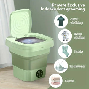 Compact Foldable Mini Washing Machine â€“ Perfect for Baby Clothes, Underwear & Travel Use