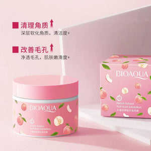 Bioaqua Peach Extract Fruit Acid Face Gel Cream 140g Pack 2
