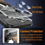 Matte Magnetic Wireless Charging Case â€“ Luxury Titanium Finish | Shockproof & Camera Lens Protection | Compatible with iPhone 16/15/14/13/12 Pro Max