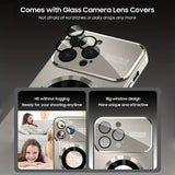 Matte Magnetic Wireless Charging Case â€“ Luxury Titanium Finish | Shockproof & Camera Lens Protection | Compatible with iPhone 16/15/14/13/12 Pro Max