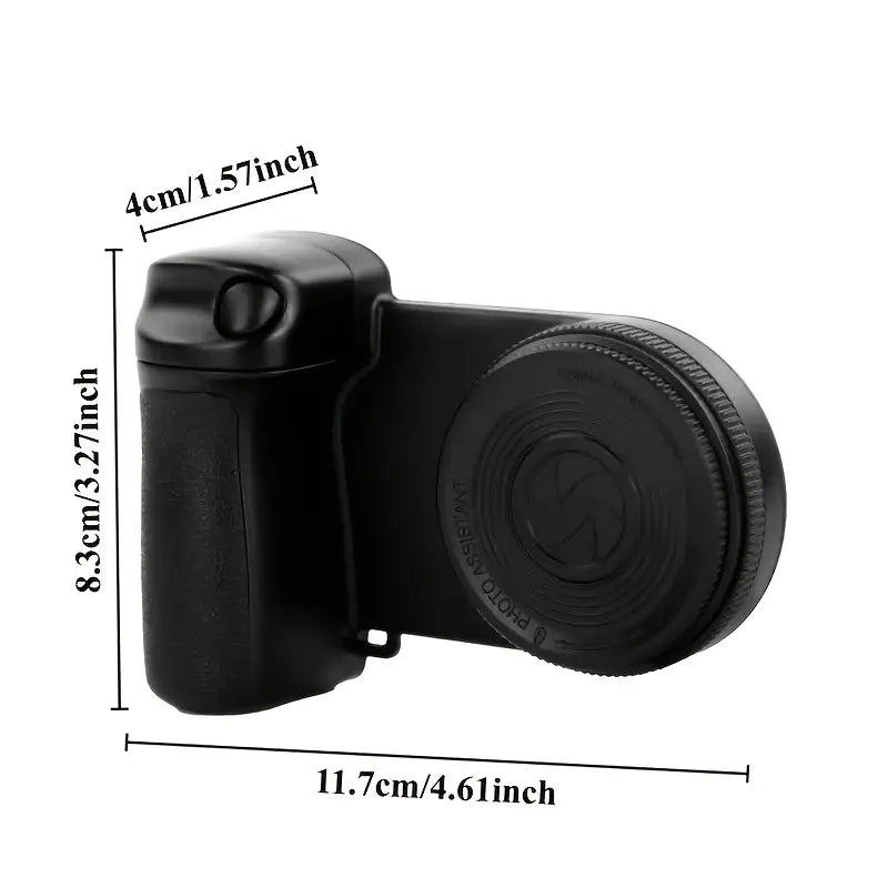 Magnetic Phone Camera Handle â€“ 360Â° Rotating, Self-Lighting, and Remote-Controlled!