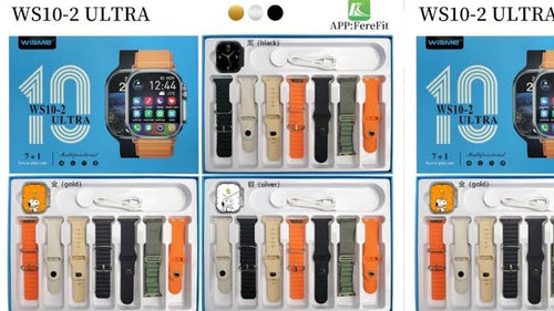 WS 10 ULTRA 2 SMART WATCH WITH 7  STRAPS