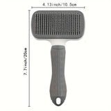 1pc Easy-Clean Pet Grooming Brush 🐶🐱 – One-Click Deshedding Comb for Dogs & Cats | Gentle, Effective & Mess-Free