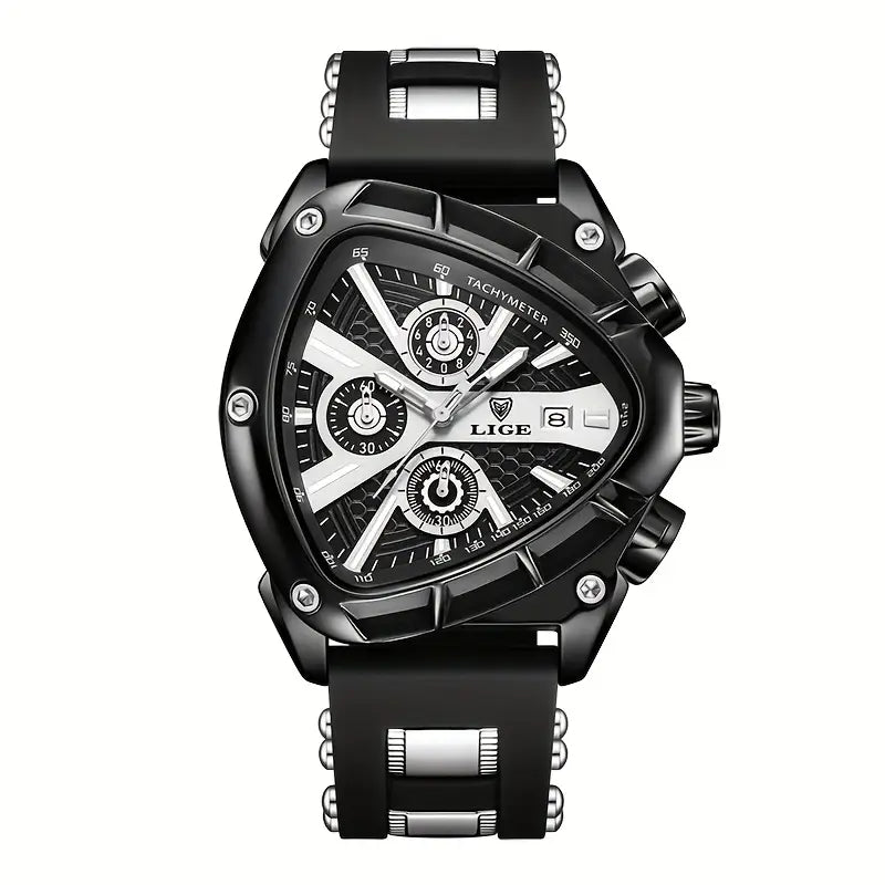 ⌚ LIGE Sport Watch for Men & Women – Stylish Analog Display with Date Calendar & Silicone Strap 💫