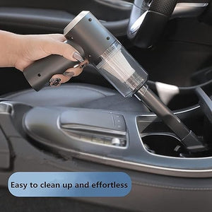 🚗 3-in-1 Portable Car Vacuum Cleaner – Suction, Inflation & Light | Compact & Powerful 💨🔦