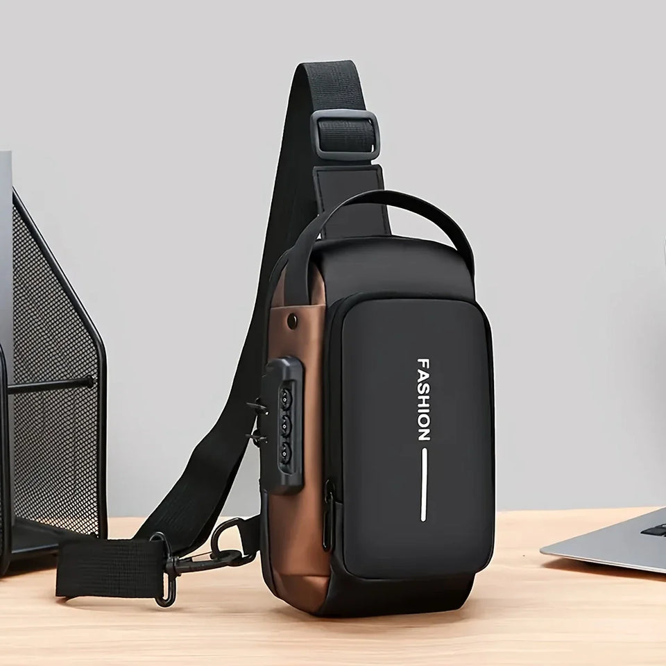 ðŸ§³ Anti-Theft Waterproof Sling Bag with USB Charging Port â€“ Sleek, Secure & Smart Carry for Everyday Life