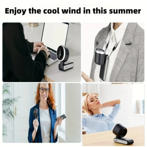 Fan â€“ 5-Speed Foldable USB Rechargeable Mini Fan with 3600mAh Battery | Up to 10H Runtime