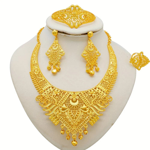 ✨ Elevate Your Elegance with This Stunning Dubai & Ethiopian Inspired Jewelry Set ✨