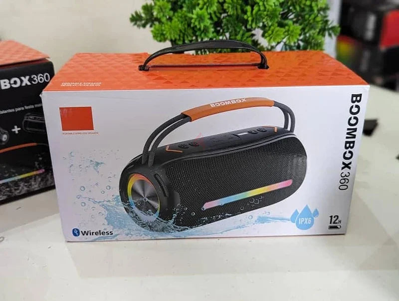 ðŸ”¥JBL Boombox 360 Wireless Bluetooth Speaker - IPX6 Waterproof, 12-Hour Playtime, Deep Bass, Party Lights, Outdoor/Indoor Sound Beast ðŸ”¥