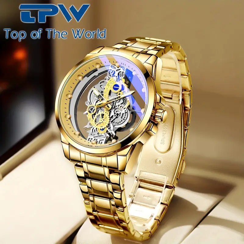 ðŸ•°ï¸ TPW Elegant Men's Quartz Watch â€“ Durable Steel Strap | Timeless Design | Everyday Class ðŸŽ