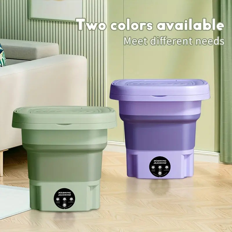 Compact Foldable Mini Washing Machine â€“ Perfect for Baby Clothes, Underwear & Travel Use