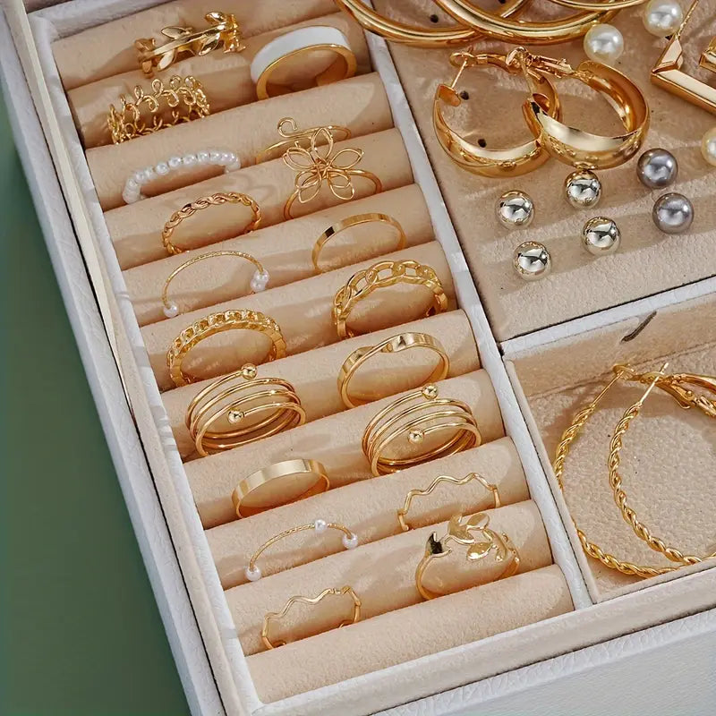 💎✨ 86-Piece Premium Jewelry Set for Women & Girls – Necklaces, Earrings, Rings & More! 👑💫