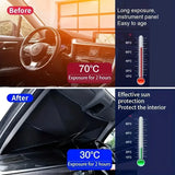 2 SET OF Foldable Car Windshield Sun Shade Umbrella | UV Protection & Heat Blocker for All Vehicles
