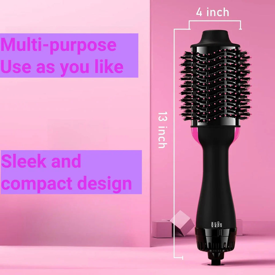 💨✨ 2-in-1 Hair Dryer & Styler Brush – Smooth, Volumize & Shine in One Step! 💁‍♀️💖