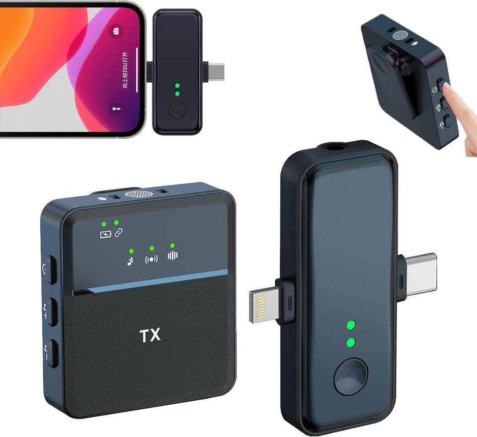 Wireless Lavalier Microphone for iPhone