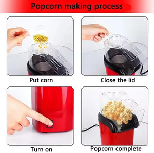 Portable Mini Hot Air Popcorn Popper Maker