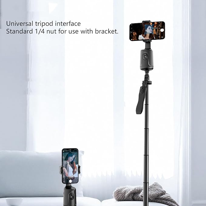 360Â° Smart Face Tracking Car Tripod â€“ Your Personal Cameraman On the Go!