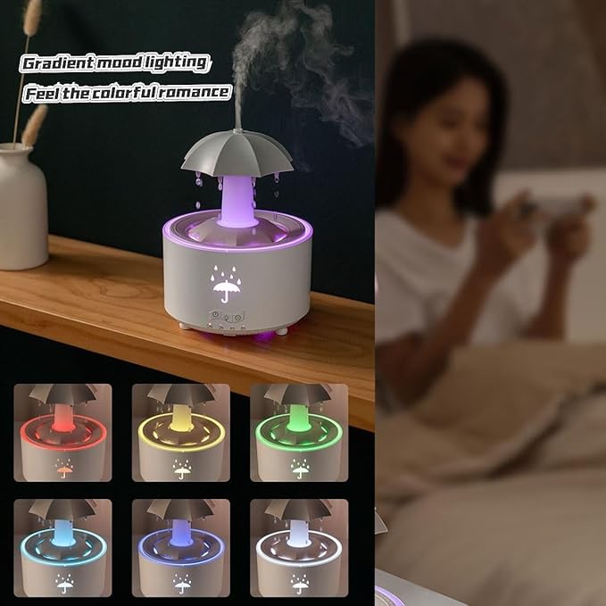🌧️💨 V88 Umbrella Humidifier with Magical Rain Effect – Refresh Your Space in Style! 🌂✨