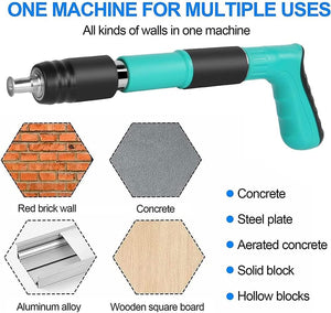 ðŸ”¨ Heavy-Duty Nailhead Gun Kit â€“ Powerful Concrete Wall Nailer with Full Component Set (58cm Barrel, Spring-Driven, Low Noise)