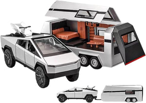 Cyber Tesla Pickup Trailer RV Model Kit