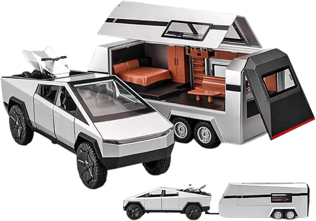 Cyber Tesla Pickup Trailer RV Model Kit