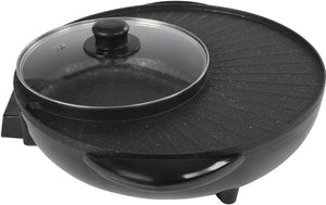 2 in 1 Indoor Non-Stick Electric Pan