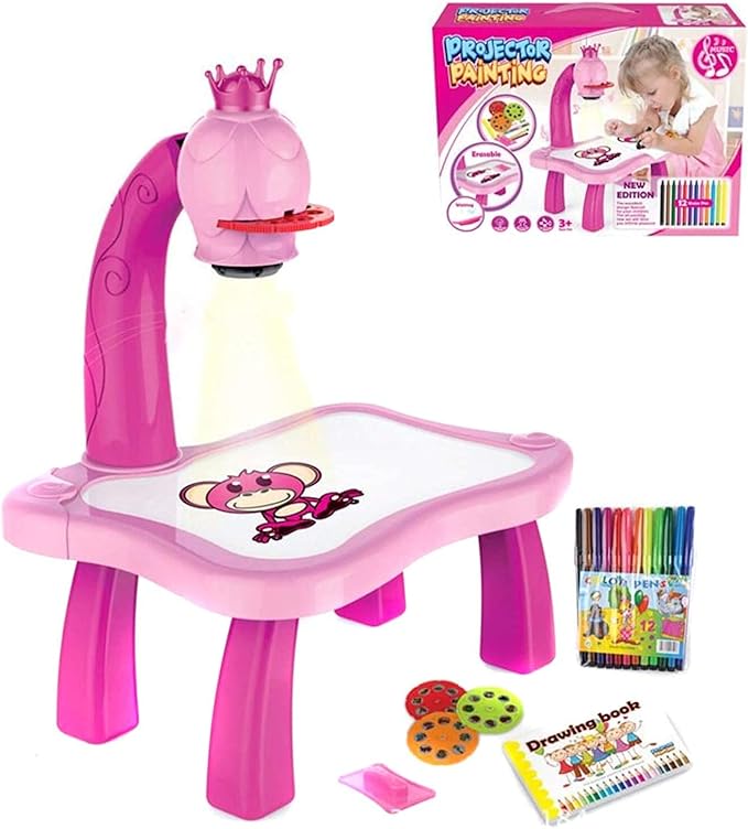 ðŸŽ¨ Dino Projector Painting Table for Kids â€“ Fun, Creative & Educational!