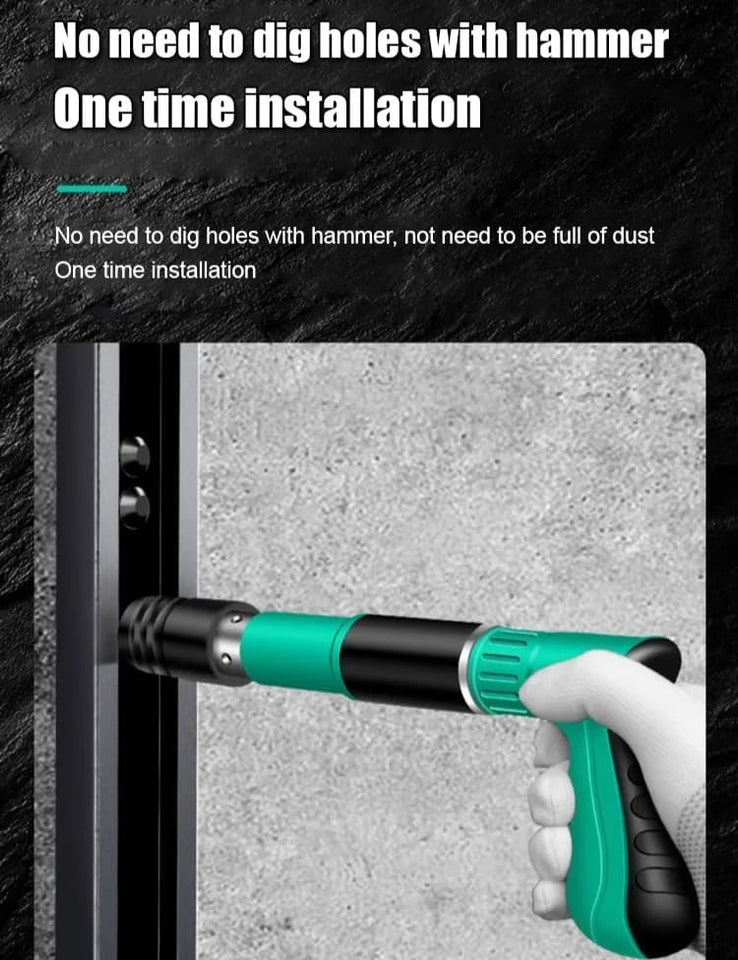 ðŸ”¨ Heavy-Duty Nailhead Gun Kit â€“ Powerful Concrete Wall Nailer with Full Component Set (58cm Barrel, Spring-Driven, Low Noise)
