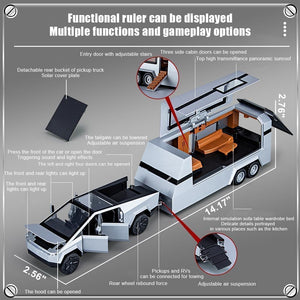 Cyber Tesla Pickup Trailer RV Model Kit