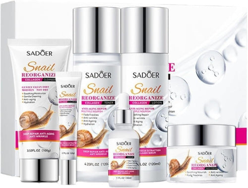 SADOER Snail Facial Care Kit - 6 Piece