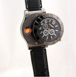 Men's Windproof Cigarette Lighter Watch
