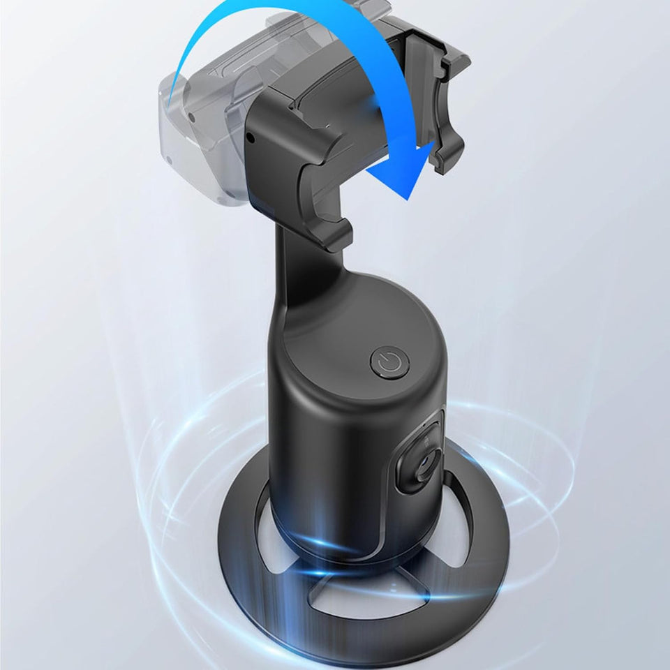 360Â° Smart Face Tracking Car Tripod â€“ Your Personal Cameraman On the Go!