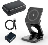 🔋 3-in-1 Magnetic Foldable Wireless Charger – Fast Charging for All Your Devices! 📱⌚🎧