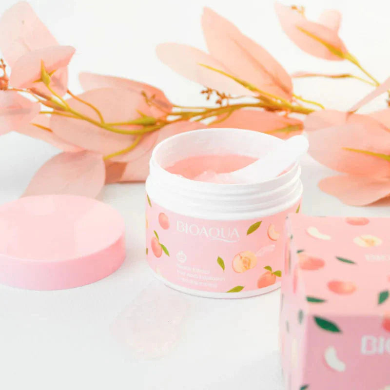 Bioaqua Peach Extract Fruit Acid Face Gel Cream 140g Pack 2