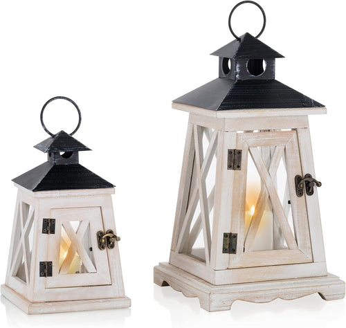 Sziqiqi Decorative Farmhouse Candle Lanterns