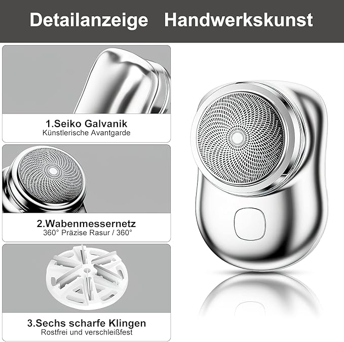 ðŸ§”â€â™‚ï¸âœ¨ Mini Pocket Portable Electric Shaver â€“ Sleek, Powerful & Travel-Ready!