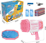 🫧💥 Ultimate 69-Hole Bubble Machine Gun – Light-Up Fun for All Ages! 🎉🔫