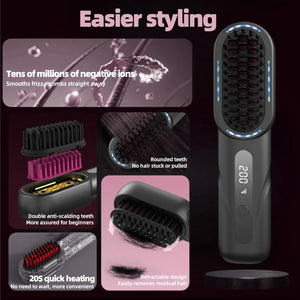 Straight Hair Comb rechargeable